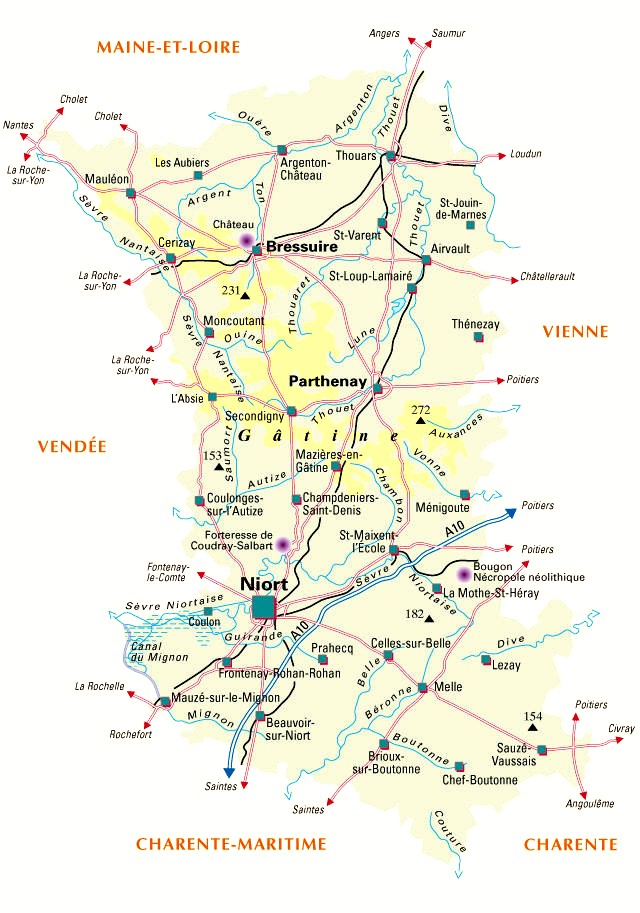 carte Deux Sèvres